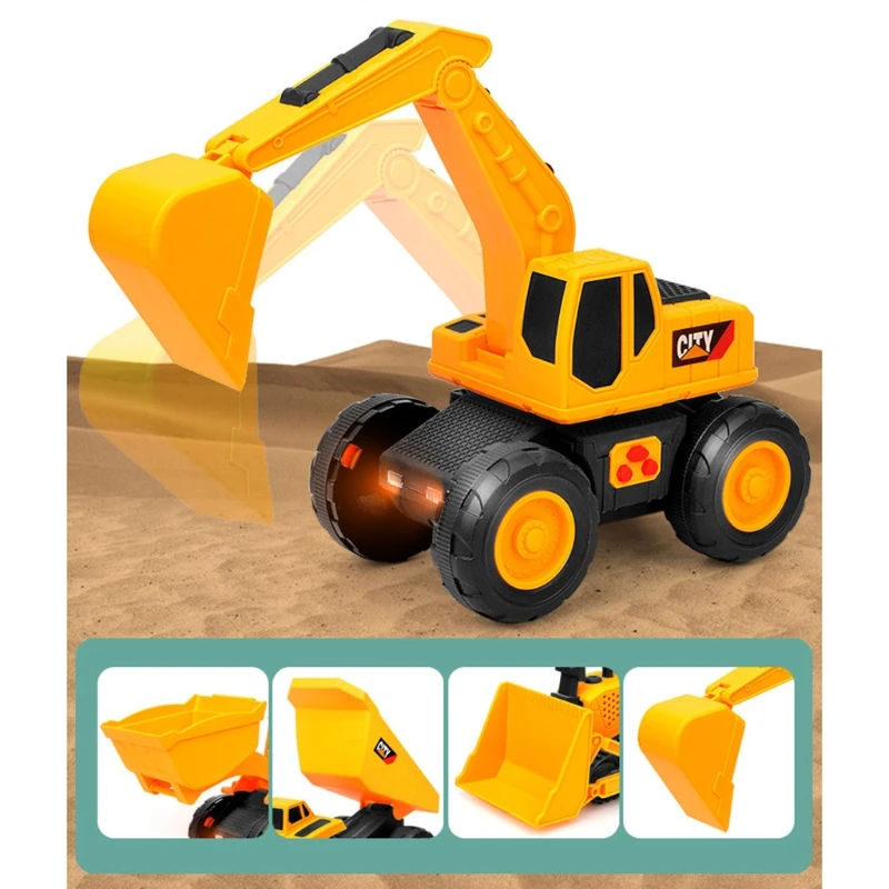 Excavator Dump Toy for Kids Inertial Construction Vehicle Bulldozer Digger 
Excavator Dump Toy for Kids Inertial Construction Vehicle Bulldozer Digger