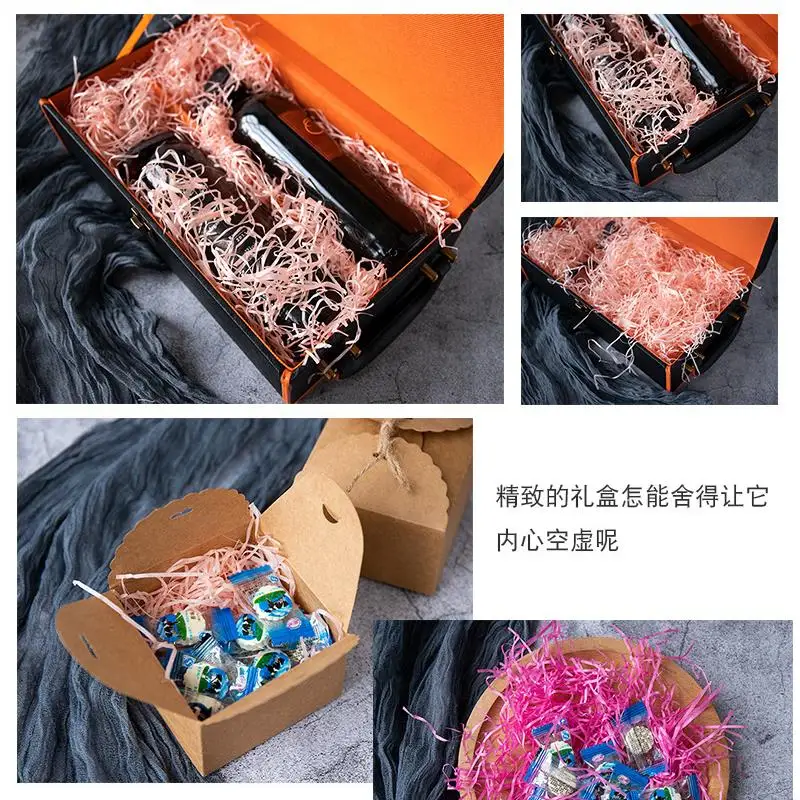 100G Lafite Grass Gift Box Filler Multiple Colour Gift Box Decorative Fruit Packaging Box Shockproof Filler
100G Lafite Grass Gift Box Filler Multiple Colour Gift Box Decorative Fruit Packaging Box Shockproof Filler