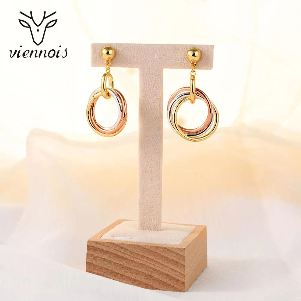 Viennois Metal Multicolored Drop Dangle Earrings Gold Plated / Rose Gold Circle Earrings For Women Wedding Jewelry
Viennois Metal Multicolored Drop Dangle Earrings Gold Plated / Rose Gold Circle Earrings For Women Wedding Jewelry