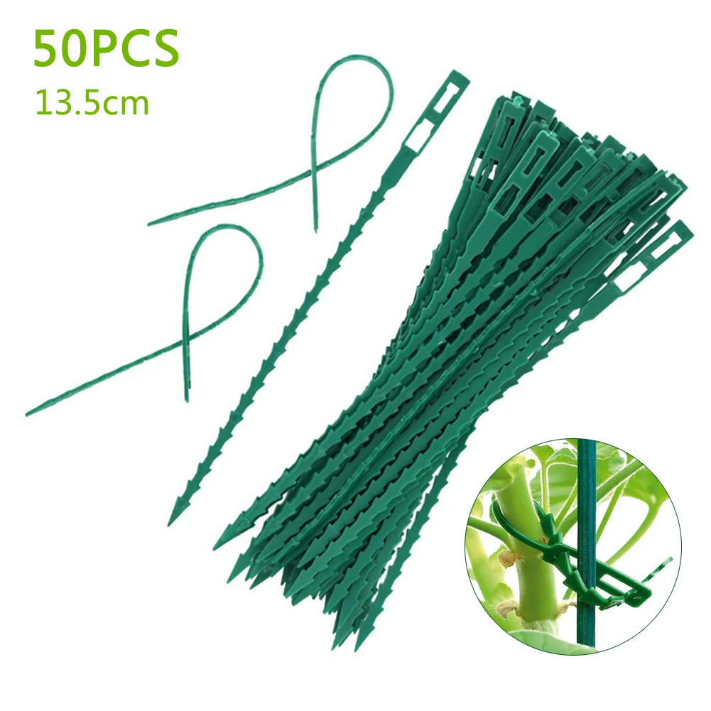 Регулируемые садовые кабельные стяжки 50/100 шт. многоразовые крепежные для