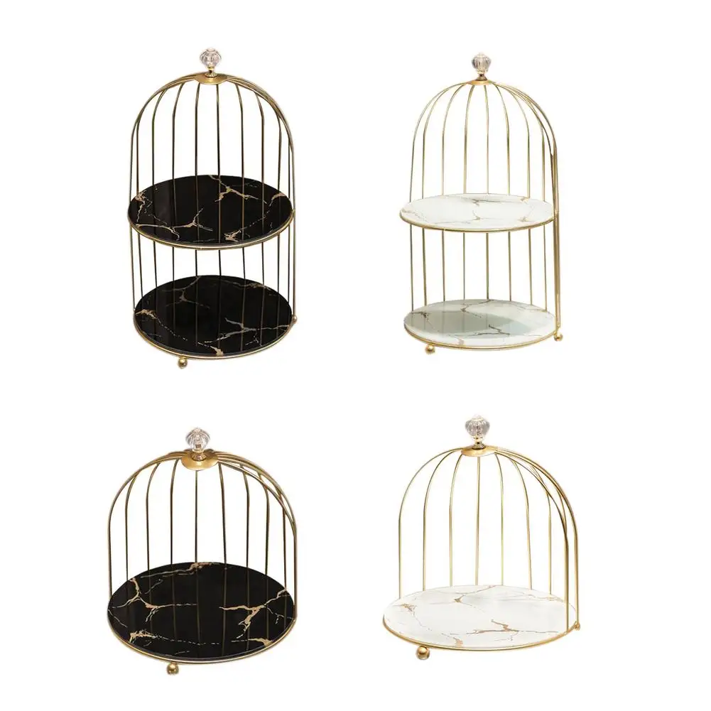 Birdcage Makeup Storage Rack - 1 Or 2 Tiers Stainless Steel Stand Countertop Rack Large Capacity Cosmetic Shelf With Black Whit
Birdcage Makeup Storage Rack - 1 Or 2 Tiers Stainless Steel Stand Countertop Rack Large Capacity Cosmetic Shelf With Black Whit