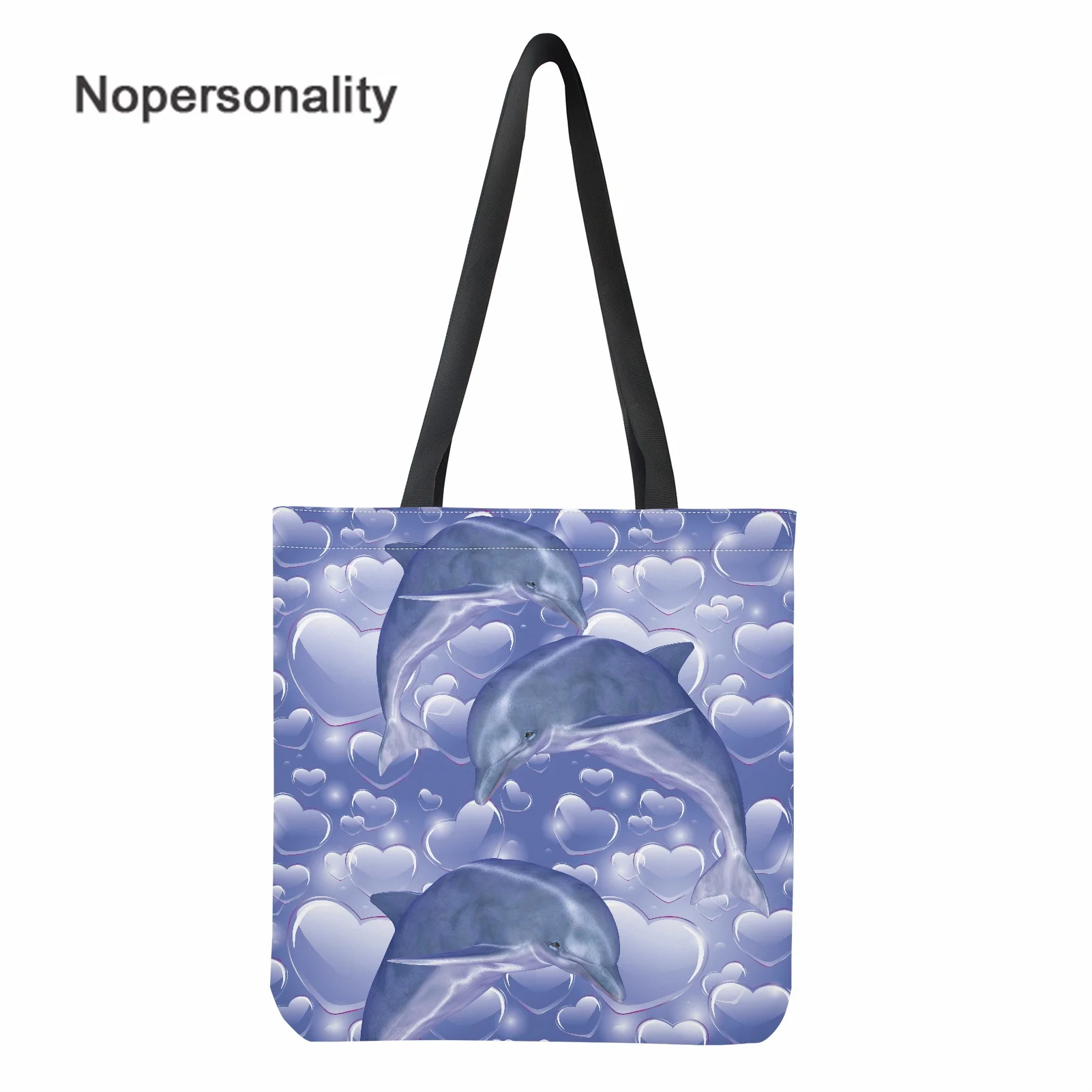Nopersonality Large Capacity Canvas Bag Dolphin Print Woman Square Reusable Shoulder Bag Shopping Grocery Handbag for Girl
Nopersonality Large Capacity Canvas Bag Dolphin Print Woman Square Reusable Shoulder Bag Shopping Grocery Handbag for Girl