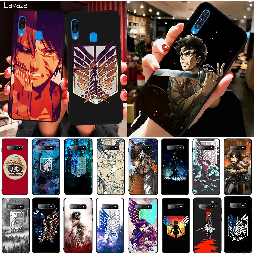 Lavaza атака на Титанов в аниме ТПУ чехол для телефона Samsung Galaxy A2 A3 A5 A6 Plus A7 A8 A9 2018 A20e