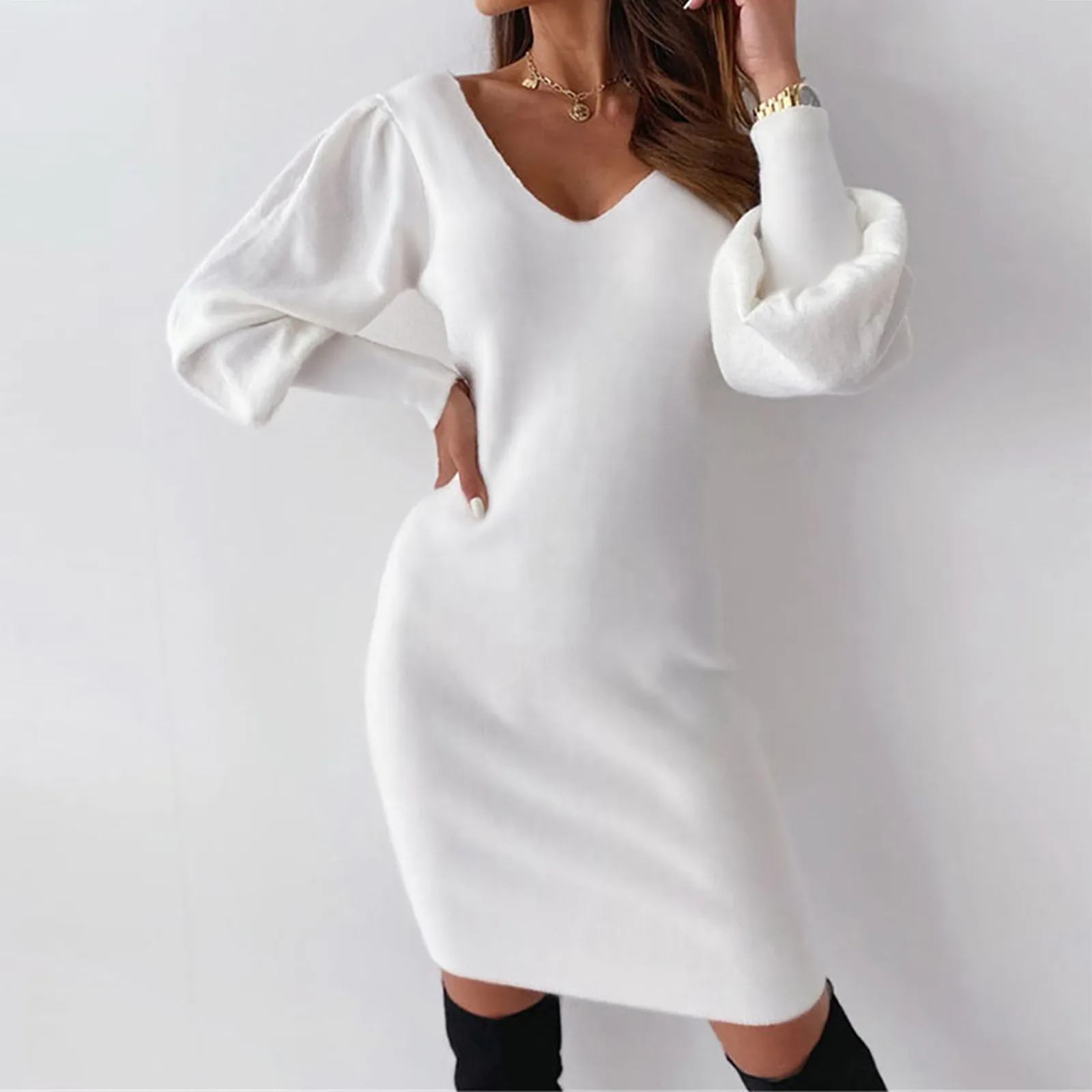 Соблазнительное Кружевное облегающее мини-платье с V-образным вырезом и длинным рукавом
Соблазнительное Кружевное облегающее мини-платье с V-образным вырезом и длинным рукавом