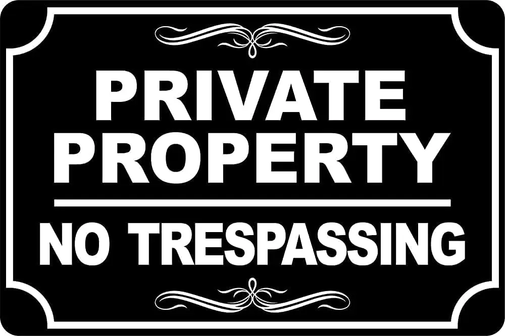 cafumcak Private Property No Trespassing New Vintage Metal Tin Sign Decor for Home Office Restaurant Garage Bar 8X12 Inch
cafumcak Private Property No Trespassing New Vintage Metal Tin Sign Decor for Home Office Restaurant Garage Bar 8X12 Inch