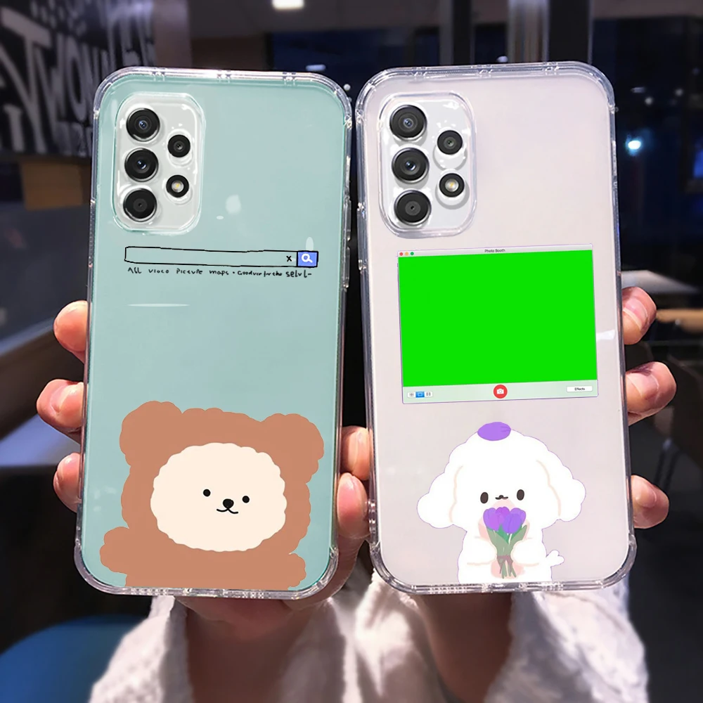 Cute cartoon bear dog Phone Case for Samsung A 51 50 52 12 21s 31 40 70 71 note S 20 10 21 ultra plus fe clear coque shell
Cute cartoon bear dog Phone Case for Samsung A 51 50 52 12 21s 31 40 70 71 note S 20 10 21 ultra plus fe clear coque shell