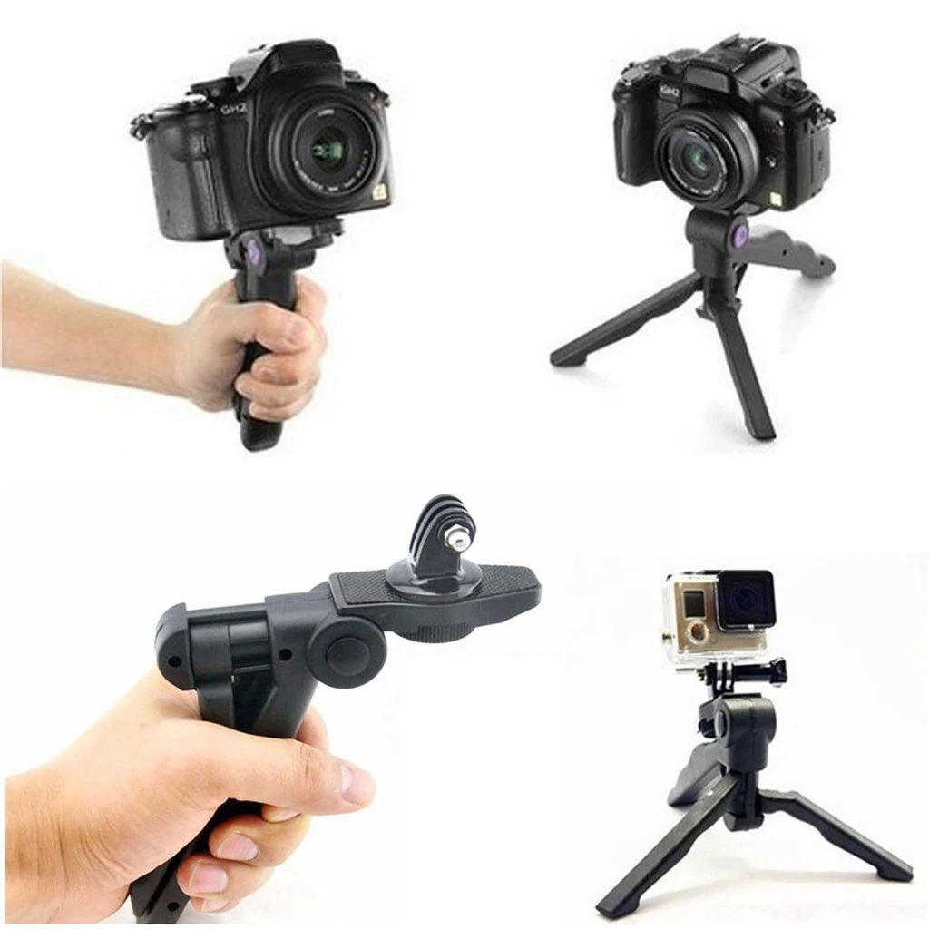 2 в 1 портативная мини рукоятка складной штатив подставка для Gopro Hero 3 + 4 с