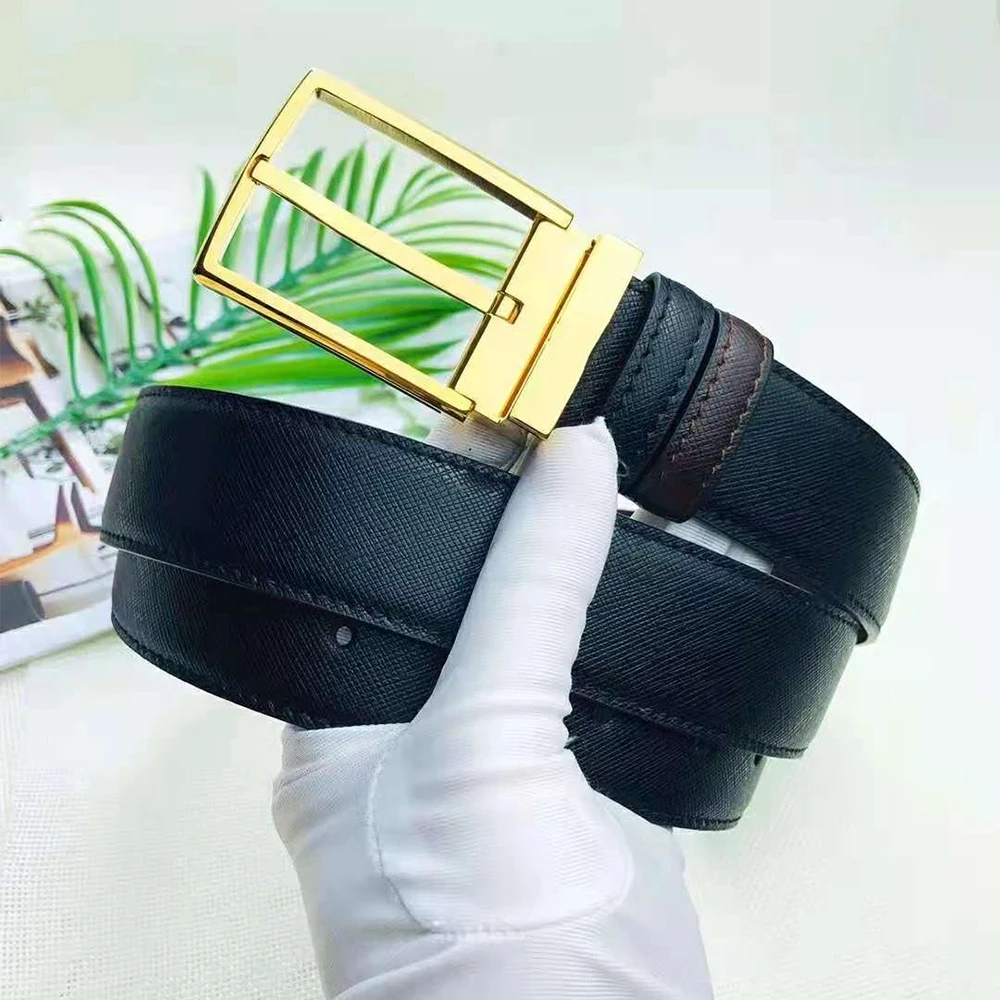 Quality Leather Shiny Golden Buckle Belt For Men Jeans Fashion Classic Luxury Brand Designer Belts With Gifts Box
Quality Leather Shiny Golden Buckle Belt For Men Jeans Fashion Classic Luxury Brand Designer Belts With Gifts Box