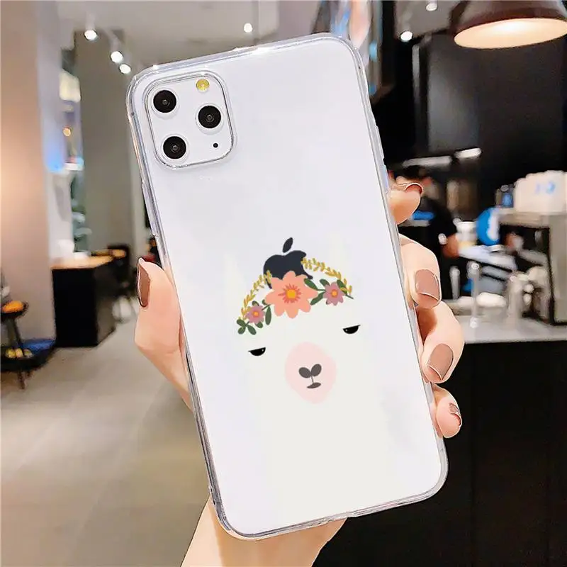 Fashion Kawaii Cute Llama Alpaca Phone Case Transparent for iPhone 11 12 mini pro XS MAX 8 7 6 6S Plus X 5S SE 2020 XR
Fashion Kawaii Cute Llama Alpaca Phone Case Transparent for iPhone 11 12 mini pro XS MAX 8 7 6 6S Plus X 5S SE 2020 XR
