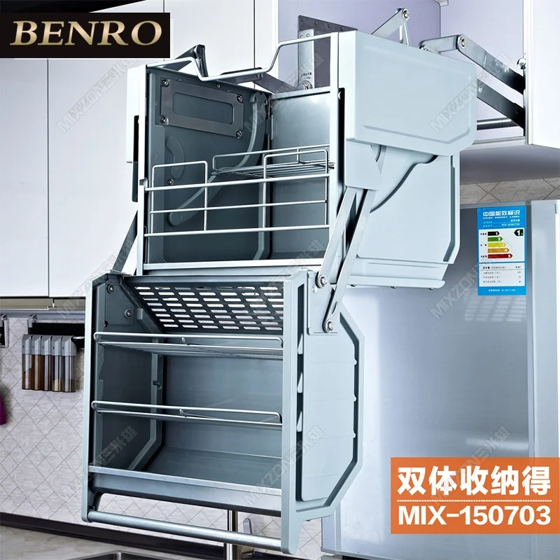 Basket for Hanging Wall Case Double-Body Storage Refrigerator Top Cabinet Bottom Basket Kitchen Cabinet Buffer Lifting Basket
Basket for Hanging Wall Case Double-Body Storage Refrigerator Top Cabinet Bottom Basket Kitchen Cabinet Buffer Lifting Basket