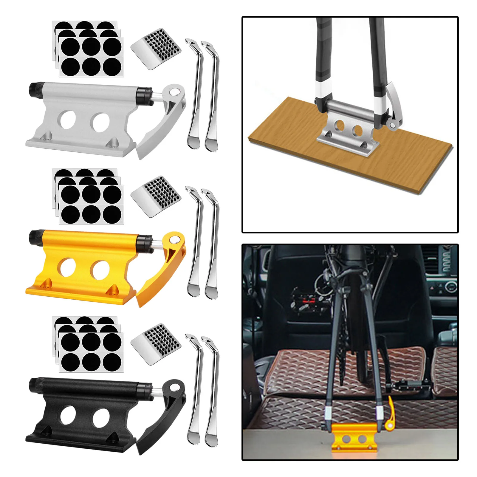 Портативный патч для велосипедных шин и стойка для велосипедной вилки, Монтажный кронштейн для велосипедной внутренней трубы, патчи для ре... 
Портативный патч для велосипедных шин и стойка для велосипедной вилки, Монтажный кронштейн для велосипедной внутренней трубы, патчи для ре...