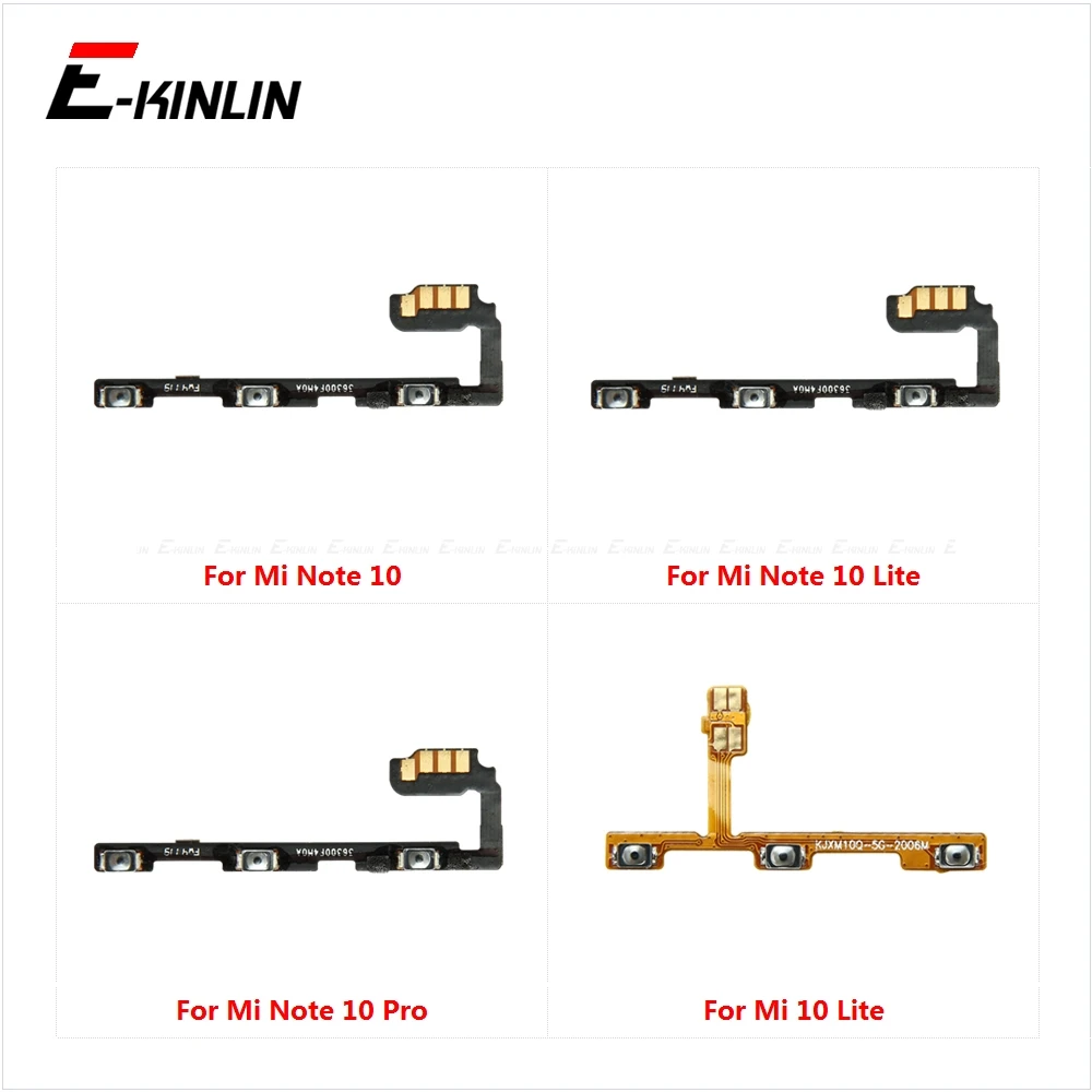 Power ON OFF Mute Switch Control Key Volume Button Flex Cable For XiaoMi Mi 11 Note 10 Lite Pro Replacement Parts | Мобильные