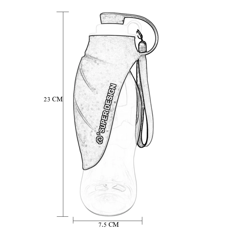 580ml Portable Pet Dog Water Bottle Soft Silicone Leaf Design Travel Dog Bowl For Puppy Cat Drinking Outdoor Pet Water Dispenser
580ml Portable Pet Dog Water Bottle Soft Silicone Leaf Design Travel Dog Bowl For Puppy Cat Drinking Outdoor Pet Water Dispenser