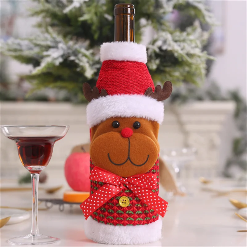 Xmas Navidad 2022 New Year Christmas Table Decoration Cartoon Elk Snowman Wine Bottle Set Merry Christmas Christmas Decoration
Xmas Navidad 2022 New Year Christmas Table Decoration Cartoon Elk Snowman Wine Bottle Set Merry Christmas Christmas Decoration