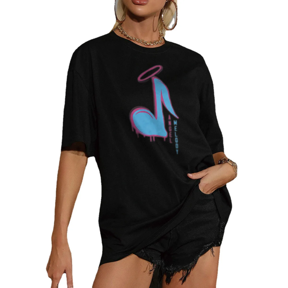 Cute Note Printing Men And Women Pure Cotton Short-Sleeved T-shirt Tops Unisex Bottoming Shirt Pure Color Casual 
Cute Note Printing Men And Women Pure Cotton Short-Sleeved T-shirt Tops Unisex Bottoming Shirt Pure Color Casual