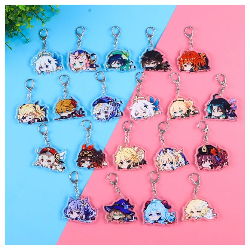 Game Genshin Impact Keychain Cosplay Hutao Xiao Ganyu Keqing Zhongli Cute Cartoon Character Car Pendant Fans Collection Props
Game Genshin Impact Keychain Cosplay Hutao Xiao Ganyu Keqing Zhongli Cute Cartoon Character Car Pendant Fans Collection Props