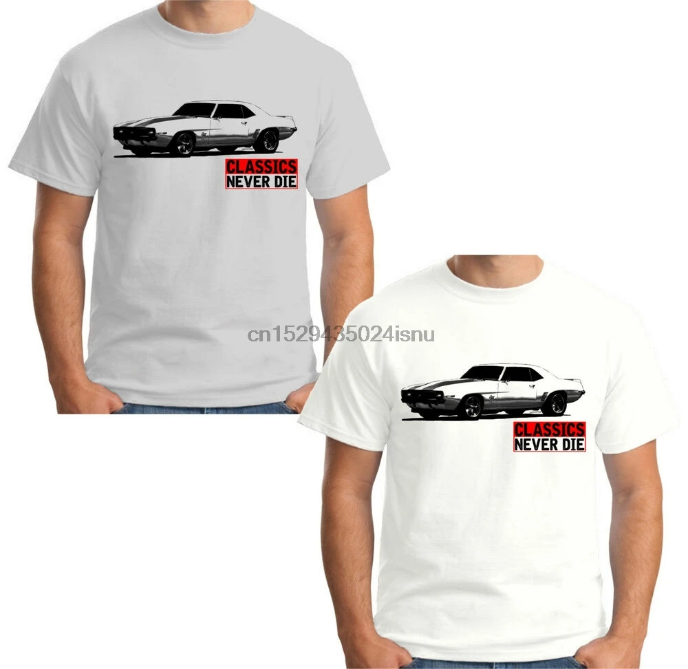 Мужская футболка Classics Never Die Chevy Camaro 67 68 69 CC01CND|Мужские футболки| |