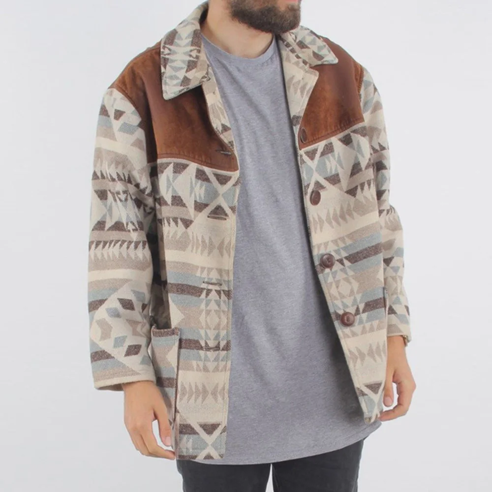 2021 Lapel Pocket Fall Men's Jacket Loose Single Spring Fall Button Long Sleeve Casual Clothing Male New Trendy Fashion Clothing
2021 Lapel Pocket Fall Men's Jacket Loose Single Spring Fall Button Long Sleeve Casual Clothing Male New Trendy Fashion Clothing