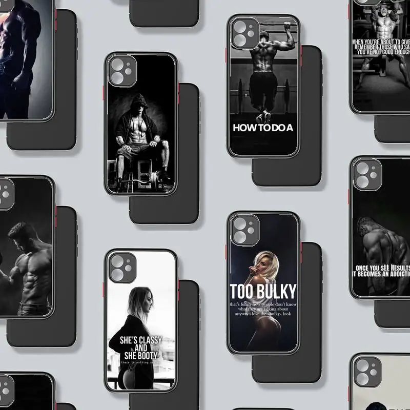 fitness BodyBuilding motivation man girls Phone Case Matte Transparent for iPhone 7 8 11 12 s mini pro X XS XR MAX Plus coque
fitness BodyBuilding motivation man girls Phone Case Matte Transparent for iPhone 7 8 11 12 s mini pro X XS XR MAX Plus coque