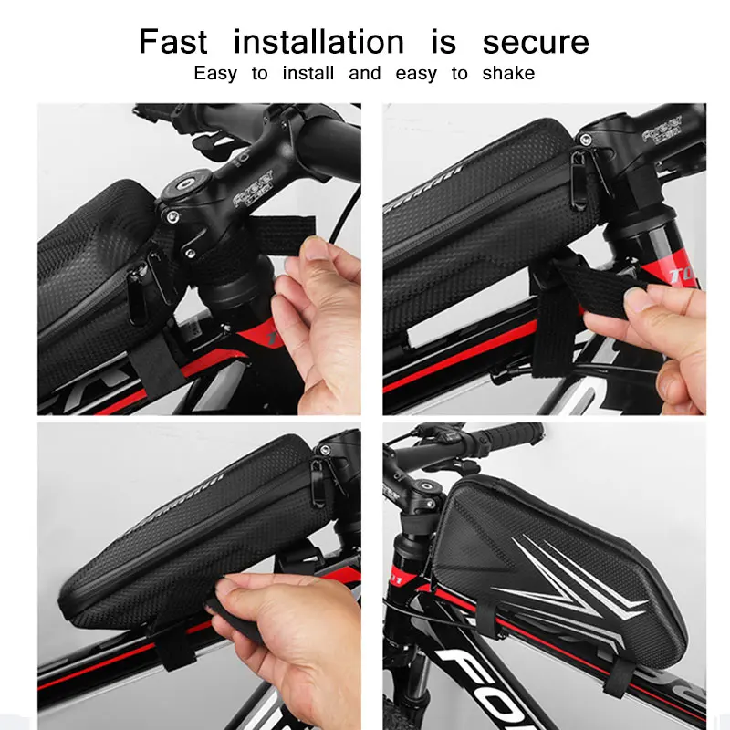 Mountain Bike Bag Bicycle Frame Front Tube Bags Frame Holder Saddle Bag Mountain Bike Phone Waterproof Bag Bicycle Accessories