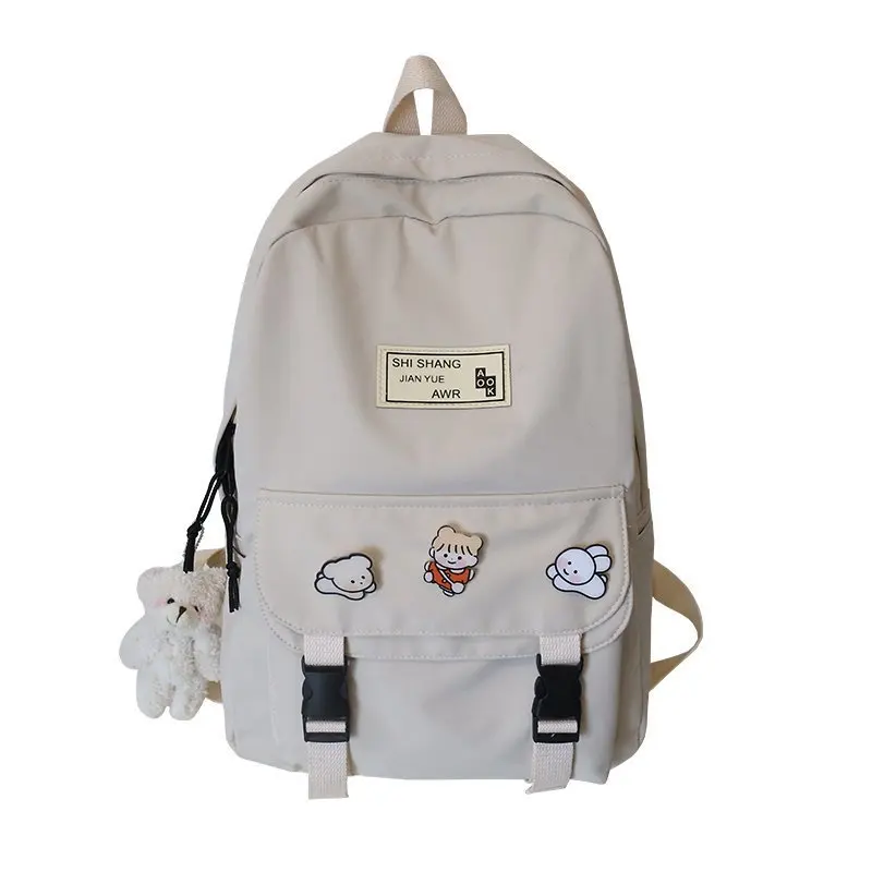 College style art and art simple canvas color matching student schoolbag sweet girl cute ornaments travel backpack
College style art and art simple canvas color matching student schoolbag sweet girl cute ornaments travel backpack