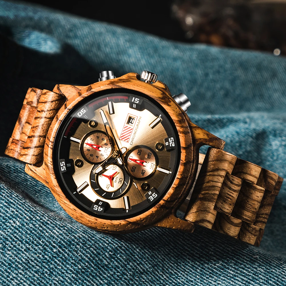 Sports luxury wooden watches given to man husband, anniversary military birthday present
Sports luxury wooden watches given to man husband, anniversary military birthday present