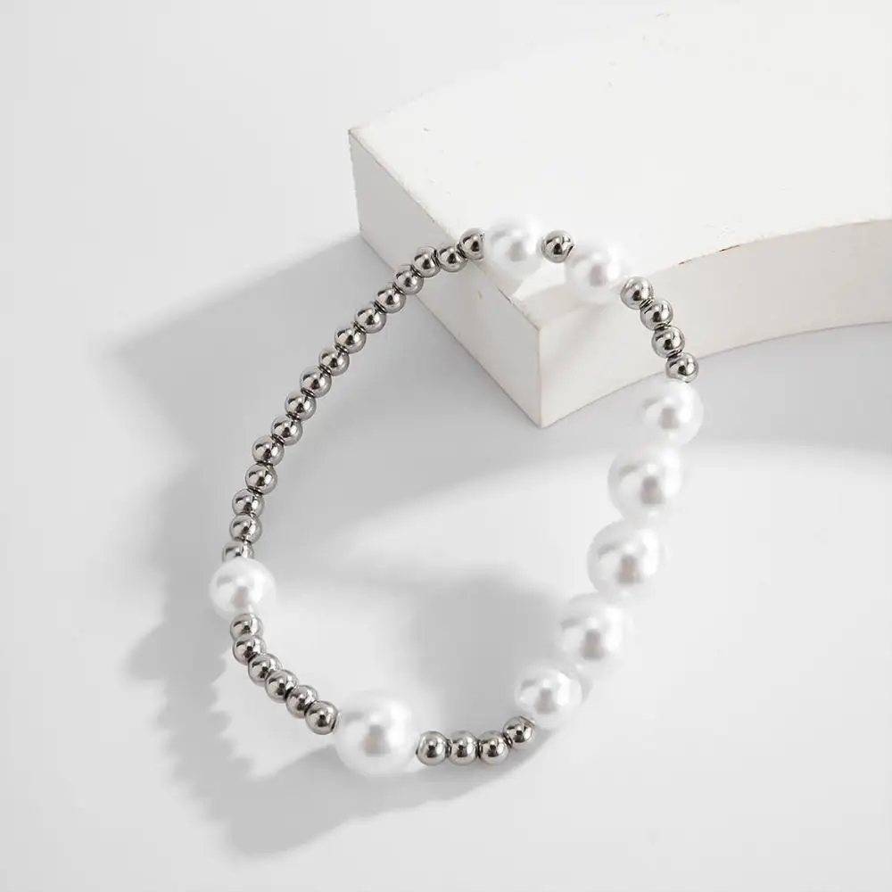 SHIXIN Charms White Pearl Beads Bracelet for Women Wedding Hand Chain Jewelry Fashion Stainless Steel Beaded Bracelet femme 2020
SHIXIN Charms White Pearl Beads Bracelet for Women Wedding Hand Chain Jewelry Fashion Stainless Steel Beaded Bracelet femme 2020