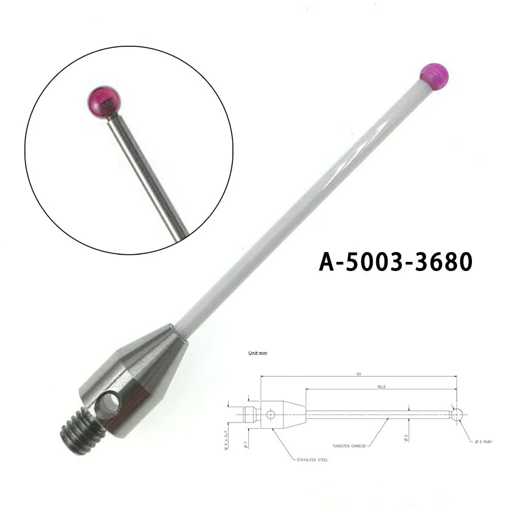 CMM Touch Probe Stylus 3mm Dia Rubine Ball Ceramic Stem M4 CMM A-5003-3680/ 0051 Tools Touch Probe CMM Machines & Comparators
CMM Touch Probe Stylus 3mm Dia Rubine Ball Ceramic Stem M4 CMM A-5003-3680/ 0051 Tools Touch Probe CMM Machines & Comparators