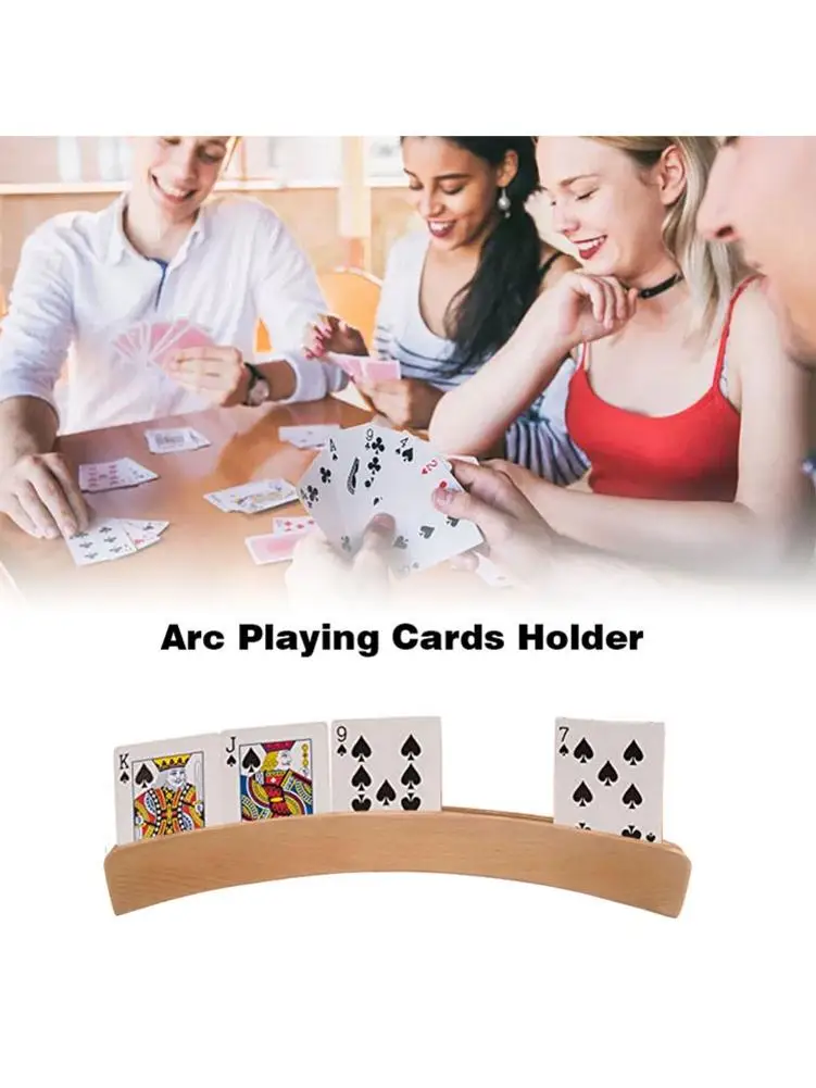 4PCS/Set Wooden Hands-Free Playing Card Holder Curved Design Board Game Poker Seat Lazy Poker Base Base Game Organizes Hands
4PCS/Set Wooden Hands-Free Playing Card Holder Curved Design Board Game Poker Seat Lazy Poker Base Base Game Organizes Hands
