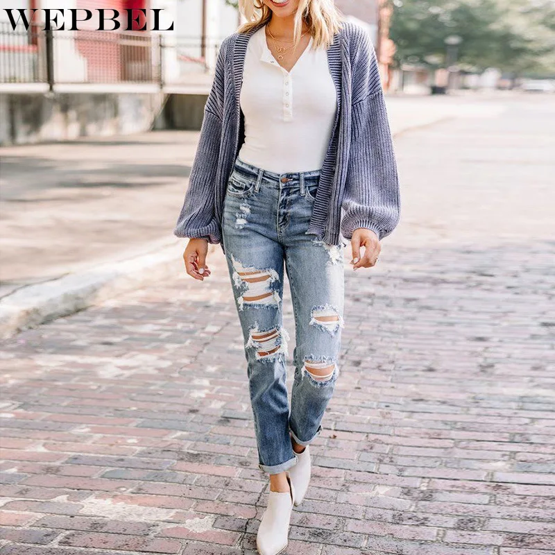 WEPBEL Sweater Coat Women's Casual Solid Color Loose Straight Coat Autumn Fashion V-neck Long-Sleeve Cardigan Sweater Coat
WEPBEL Sweater Coat Women's Casual Solid Color Loose Straight Coat Autumn Fashion V-neck Long-Sleeve Cardigan Sweater Coat