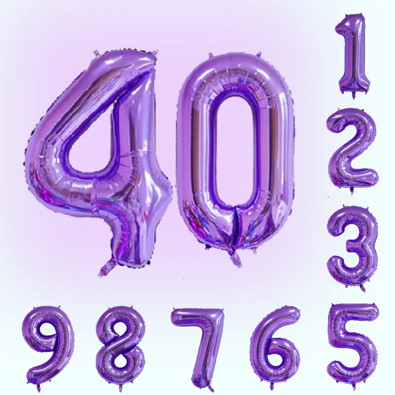 40 Inch Purple Digital Aluminum Balloon Large Children's Birthday Party Decoration Layout Aluminum Foil Balloon
40 Inch Purple Digital Aluminum Balloon Large Children's Birthday Party Decoration Layout Aluminum Foil Balloon