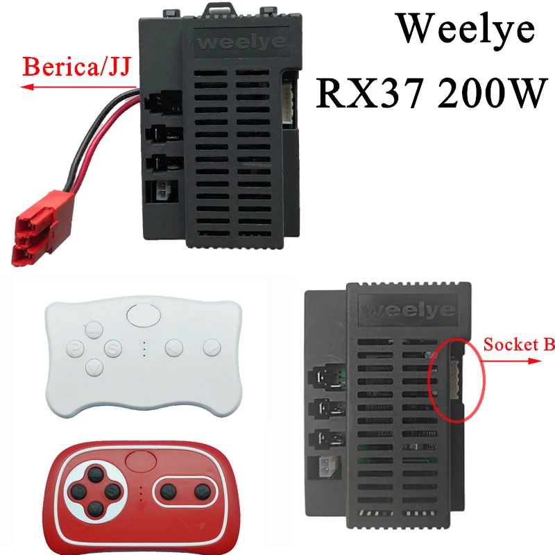 RX37 children's electric car Bluetooth remote control, high-power toy electric car 2.4G controller with smooth start function
RX37 children's electric car Bluetooth remote control, high-power toy electric car 2.4G controller with smooth start function