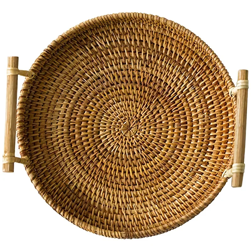 Rattan Bread Basket Round Woven Tea Tray With Handles For Serving Dinner Parties Coffee Breakfast (8.7 Inches)
Rattan Bread Basket Round Woven Tea Tray With Handles For Serving Dinner Parties Coffee Breakfast (8.7 Inches)