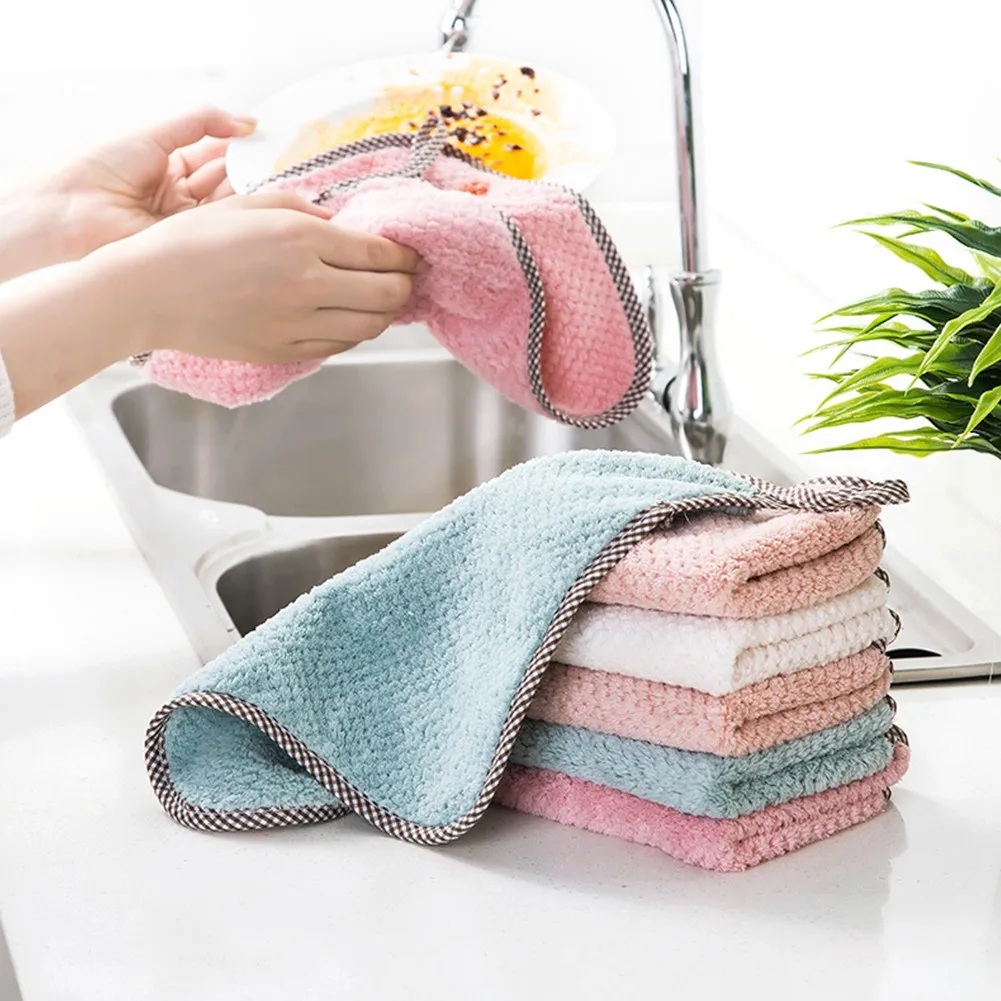 5PCS Thickened Coral Velvet Cleaning Cloth Double Layer Kitchen Cleaning Cloth Absorbent Rag Home Dishwashing Cloth Wiping Cloth
5PCS Thickened Coral Velvet Cleaning Cloth Double Layer Kitchen Cleaning Cloth Absorbent Rag Home Dishwashing Cloth Wiping Cloth