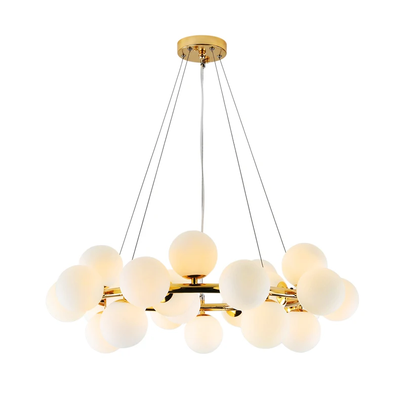 Nordic Designer LED Hanging Lights Modern Living Room Creative American Chandeliers Glass Ball Restaurant Iron Pendant Lamp G4
Nordic Designer LED Hanging Lights Modern Living Room Creative American Chandeliers Glass Ball Restaurant Iron Pendant Lamp G4