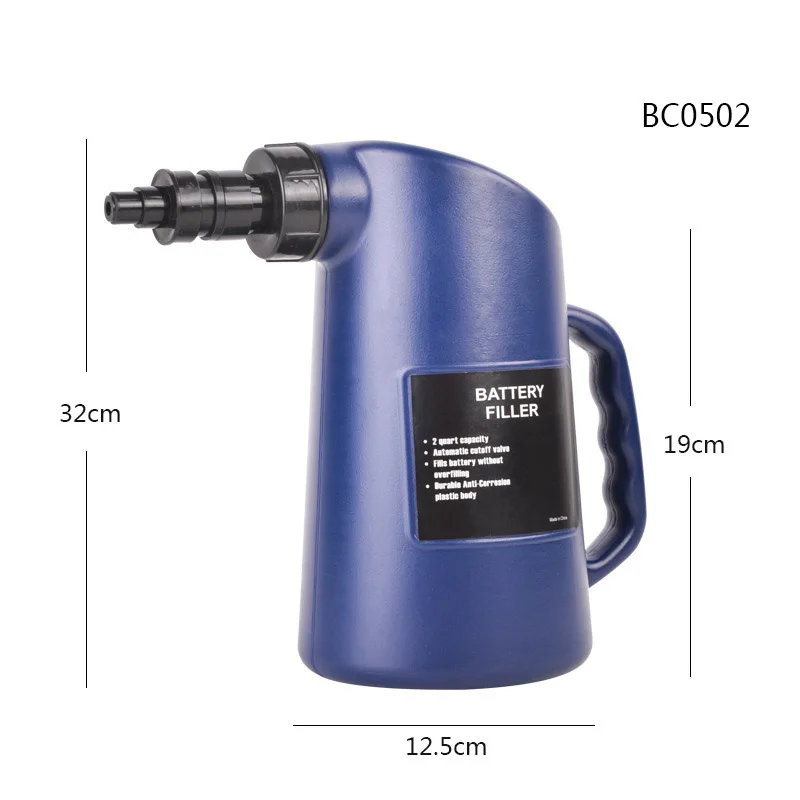 2L Car Battery Fluid Filler Lead-Acid Liquid Filling Tool Auto Car Deep Cycle Jug Battery Water Bottle Auto Shut Off
2L Car Battery Fluid Filler Lead-Acid Liquid Filling Tool Auto Car Deep Cycle Jug Battery Water Bottle Auto Shut Off