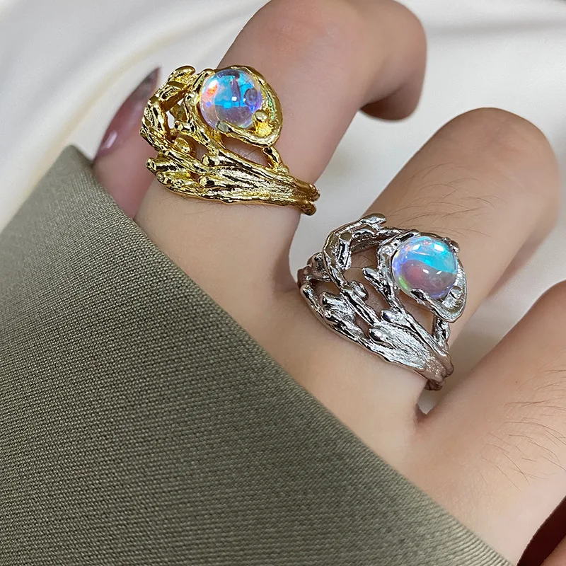 2022 Fashion Vintage Geometric Round Opal Irregular Hollow Lava Texture Metal Finger Ring For Women Hot Sale Y2K Gifts Jewelry
2022 Fashion Vintage Geometric Round Opal Irregular Hollow Lava Texture Metal Finger Ring For Women Hot Sale Y2K Gifts Jewelry