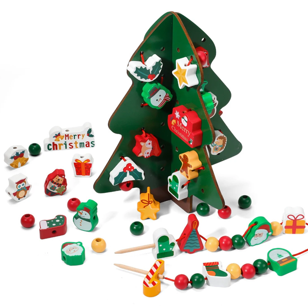 Christmas Wood Toys Christmas Simulation Tree Dress Up Props Game Colorful Building Block Threading Stacking Educational Toy
Christmas Wood Toys Christmas Simulation Tree Dress Up Props Game Colorful Building Block Threading Stacking Educational Toy