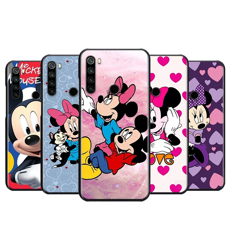 Противоударный чехол для Xiaomi Redmi Note 11 10 10S 9T 9 9Pro Max 8T 8Pro 7 6 5 Pro 4X милый черный