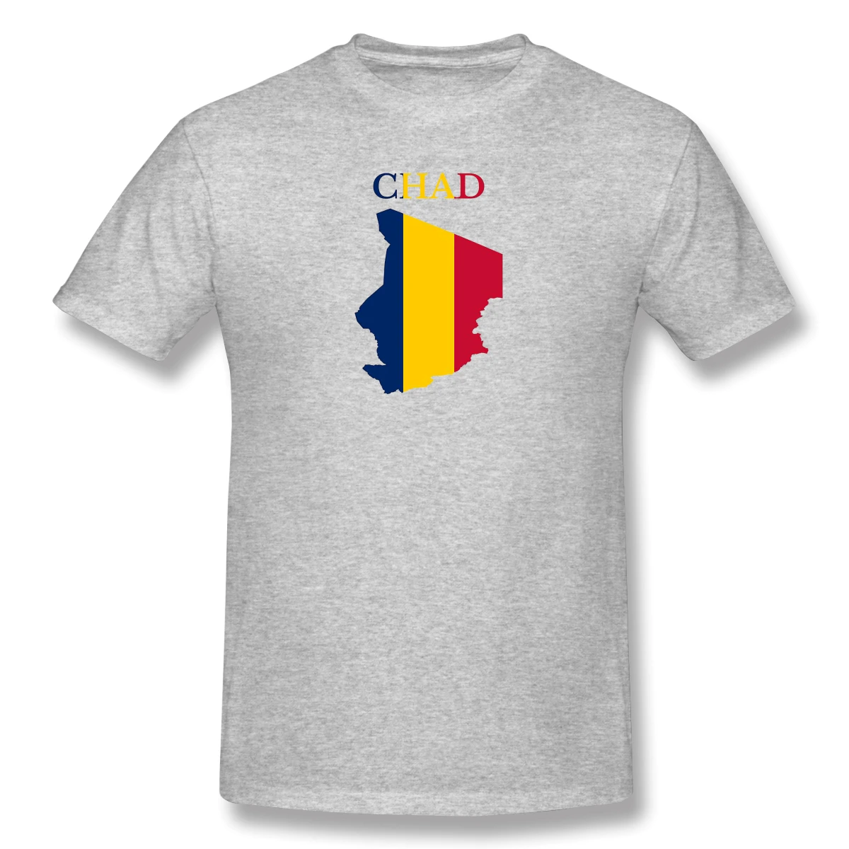 

Man Republic Of Chad Flag Map Patriotic, Usa, Pride, Europe Everyday Casual T-shirts