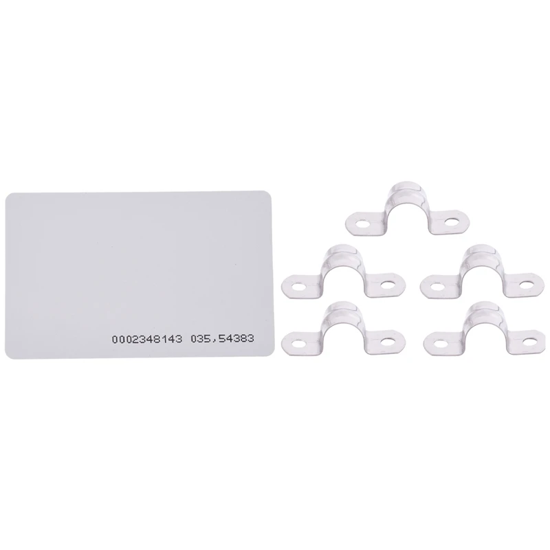 RFID-карта для входа в дверь, 125 кГц, 5 шт., 20-миллиметровые зажимы, держатель с креплением
RFID-карта для входа в дверь, 125 кГц, 5 шт., 20-миллиметровые зажимы, держатель с креплением