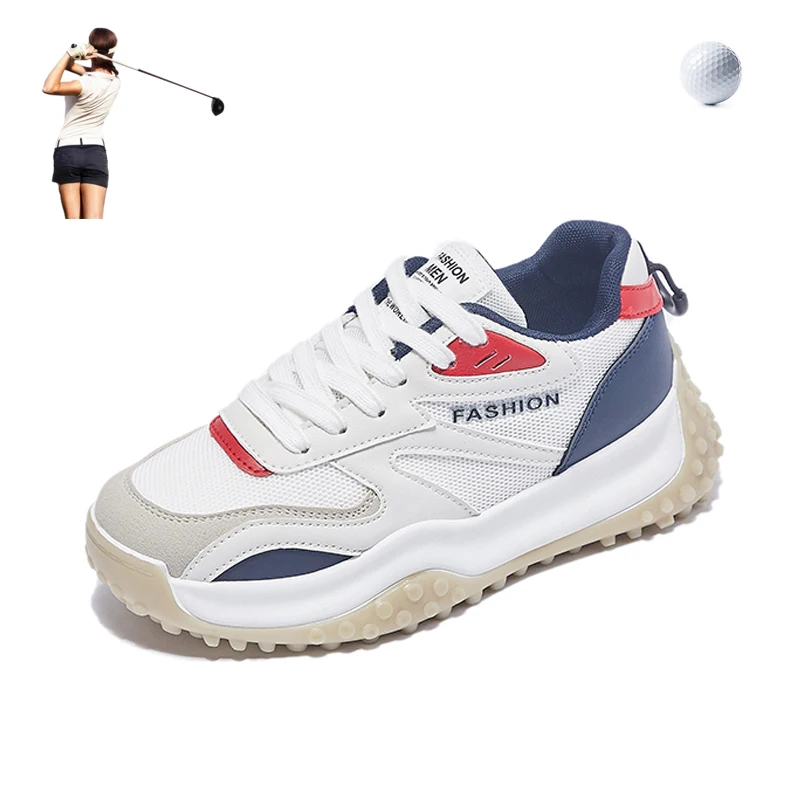 2021 Women's Spring Golf Training Sneakers White Blue Golfing Shoes Walking Turf Shoes Women Athletic Sneakers Ladies
2021 Women's Spring Golf Training Sneakers White Blue Golfing Shoes Walking Turf Shoes Women Athletic Sneakers Ladies