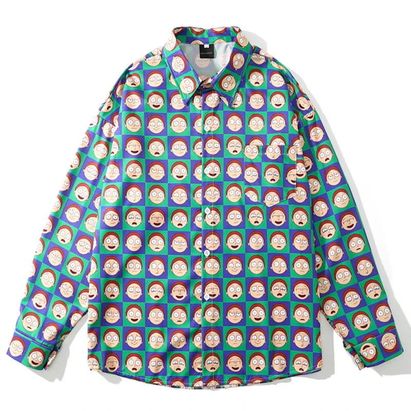 Mens Full Print Hawaii Beach Shirts Harajuku Streetwear Autumn Long Sleeve Oversize Blouse Hiphop Unisex green Shirts Tops
Mens Full Print Hawaii Beach Shirts Harajuku Streetwear Autumn Long Sleeve Oversize Blouse Hiphop Unisex green Shirts Tops