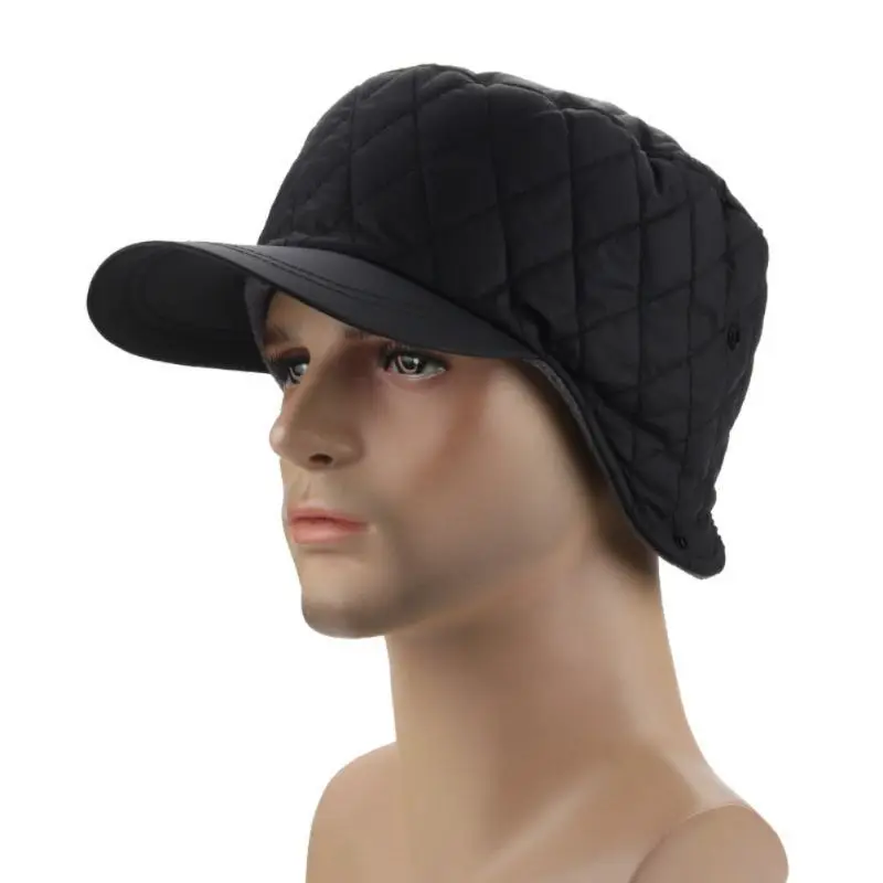 Outdoor Men Women Winter Hat Windproof Warm With Earflap Thick Fleece Lining Baseball Cap For Ski Climbing Camping | Спорт и