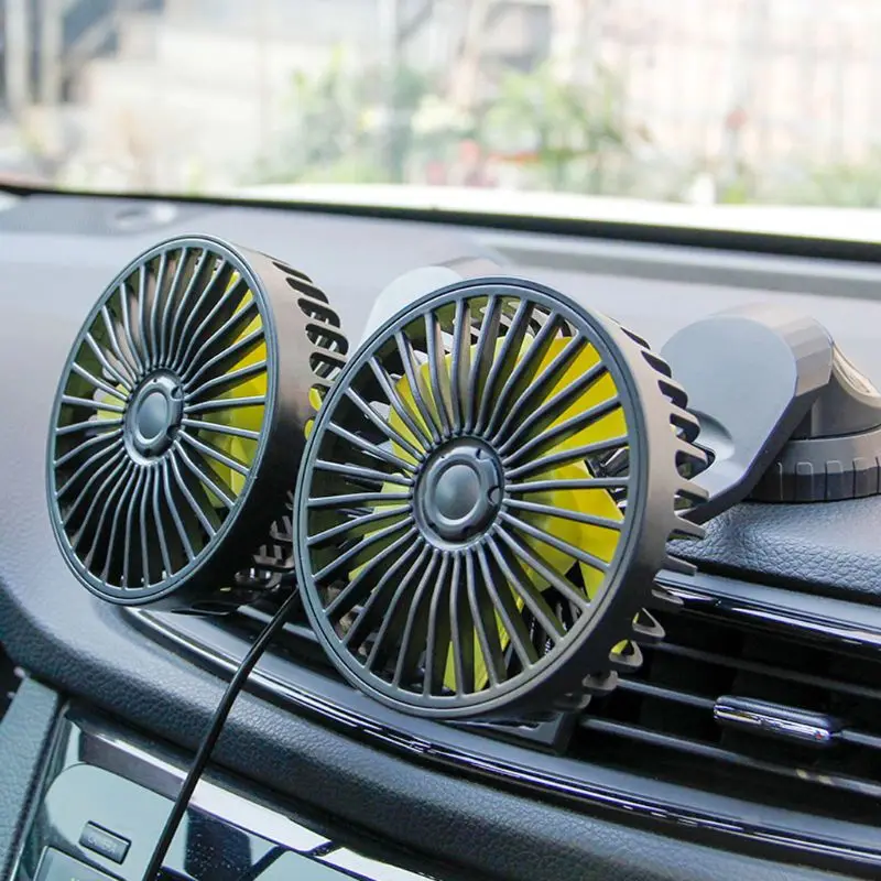 Universal Adjustable Angle Dual Head USB Powered 3-Speed Adjustable Car Dashboard Cooling Air USB Fan for SUV Vehicles Home
Universal Adjustable Angle Dual Head USB Powered 3-Speed Adjustable Car Dashboard Cooling Air USB Fan for SUV Vehicles Home