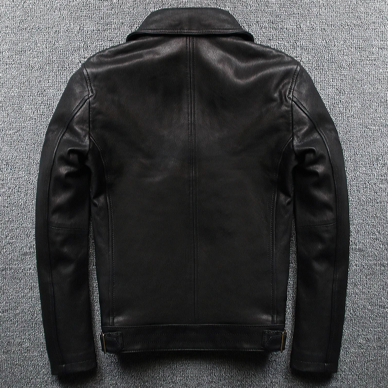 Leather Jacket Genuine Men Real Sheepskin Motorcycle Biker Leather Jacket Casual Slim Male Black Autumn Winter Brand Outerwear
Leather Jacket Genuine Men Real Sheepskin Motorcycle Biker Leather Jacket Casual Slim Male Black Autumn Winter Brand Outerwear