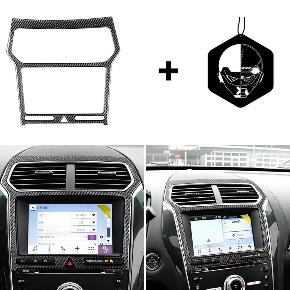 1pc Carbon Fiber Car Covers Tools Front Fit For Ford Explorer 2013-2019 GPS Navigation Panel Frame Cover Trim High Quality
1pc Carbon Fiber Car Covers Tools Front Fit For Ford Explorer 2013-2019 GPS Navigation Panel Frame Cover Trim High Quality