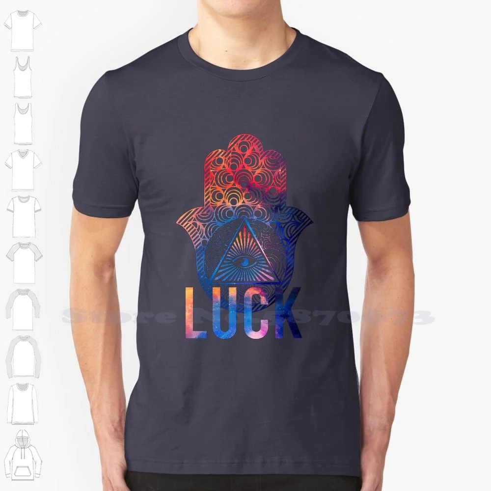 Рубашка Luck 2021 100% хлопковая футболка амулет на удачу зефир джинсы Я вижу Призраков