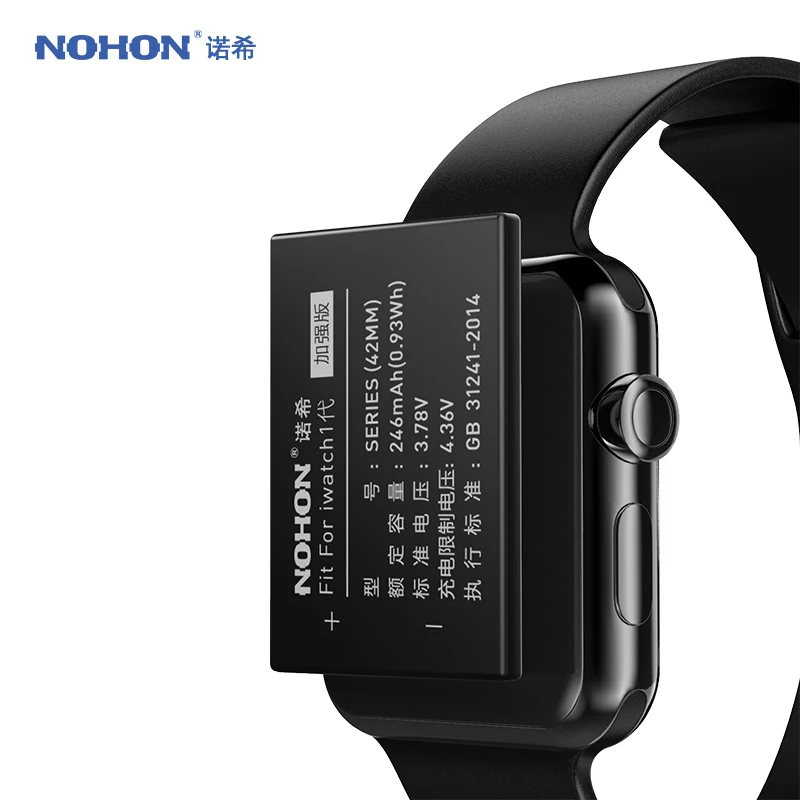 Аккумулятор NOHON A1579 A1578 для Apple Watch 1 2 3 4 44 мм 42 сменная батарея iWatch S1 S2 S3 GPS LTE S4 38 40