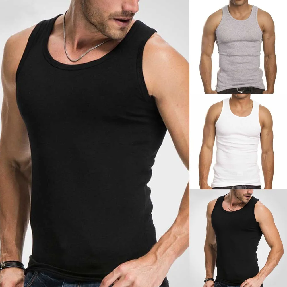 Summer Men Tank Tops Undershirt Gym Workout Stringer Fitness T-Shirt Slim Fits Singlets Muscle Vests Sleeveless Vest Top
Summer Men Tank Tops Undershirt Gym Workout Stringer Fitness T-Shirt Slim Fits Singlets Muscle Vests Sleeveless Vest Top